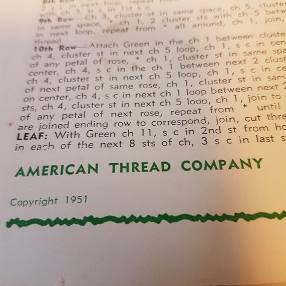 Vintage 1950s AMERICAN THREAD COMPANY Gifty Crochet Ideas Star Book No. 80 - Picture 3 of 11